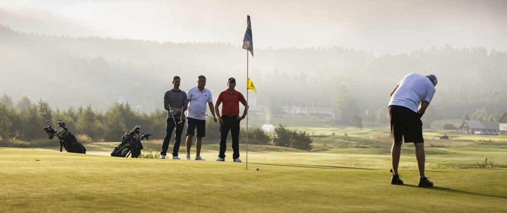 Golfspelare på vecke